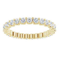 14K Yellow 3/4 CTW Lab-Grown Diamond  Eternity Band Size 5