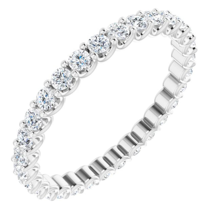 Platinum 7/8 CTW Lab-Grown Diamond  Eternity Band Size 5.5