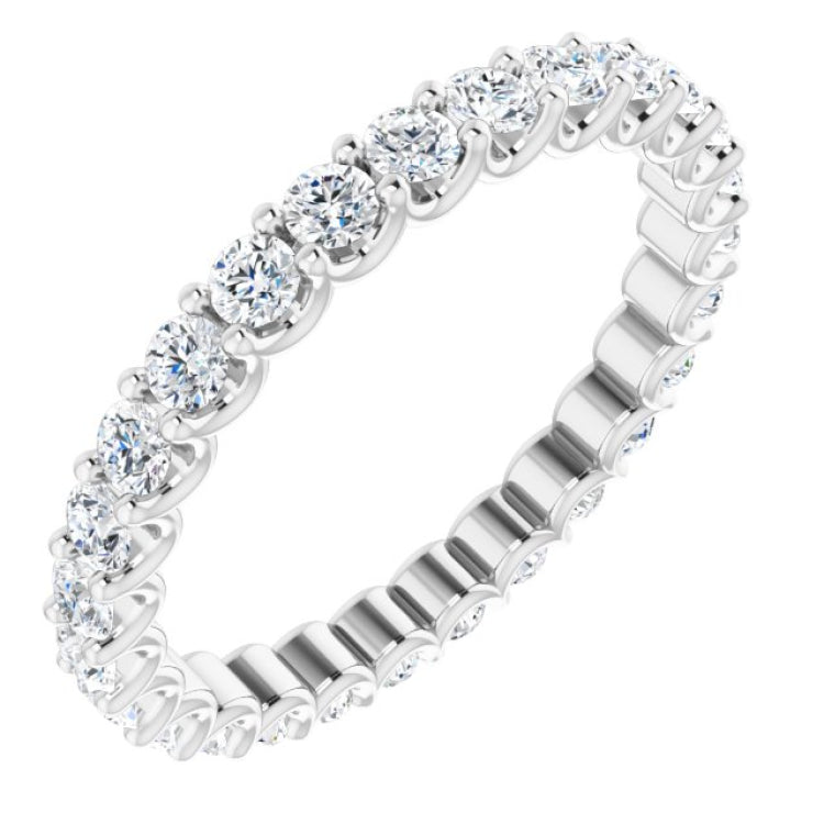 Platinum 7/8 CTW Lab-Grown Diamond  Eternity Band Size 5.5