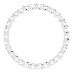 Platinum 7/8 CTW Lab-Grown Diamond  Eternity Band Size 6