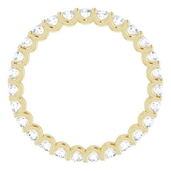14K Yellow 7/8 CTW Lab-Grown Diamond  Eternity Band Size 6.5