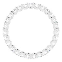 Platinum 7/8 CTW Lab-Grown Diamond  Eternity Band Size 6.5