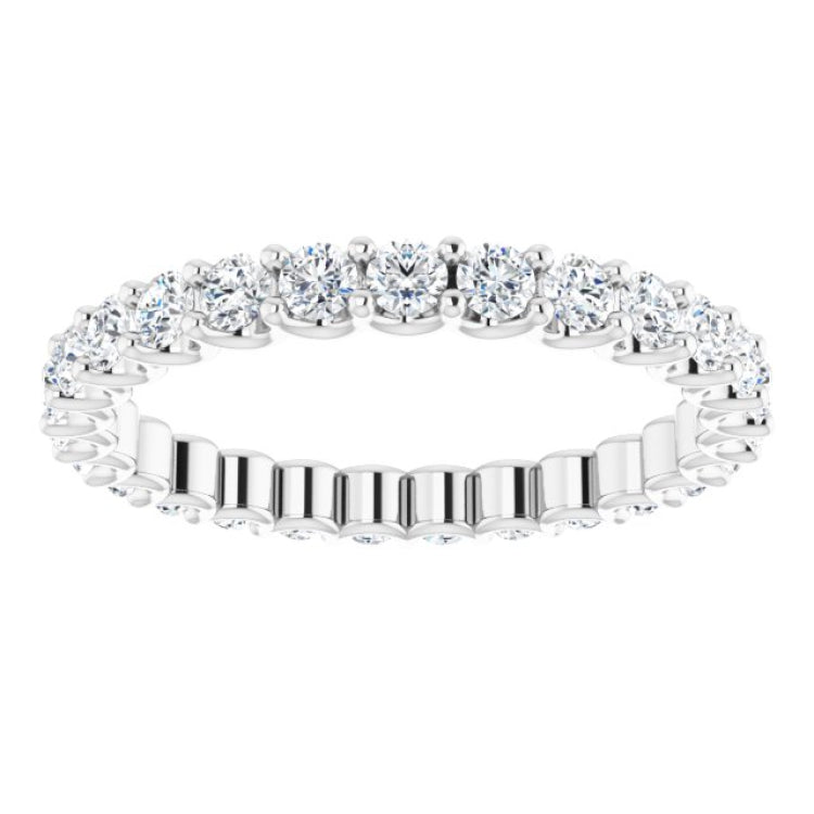 Platinum 9/10 CTW Lab-Grown Diamond  Eternity Band Size 7