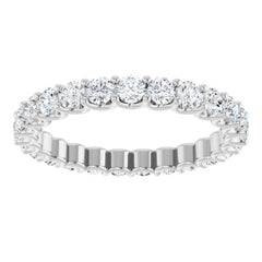 Platinum 1 3/8 CTW Lab-Grown Diamond  Eternity Band Size 6.5