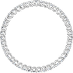 Platinum 2 1/5 CTW Lab-Grown Diamond  Eternity Band Size 7