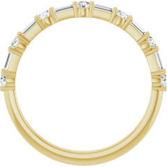 14K Yellow 1/3 CTW Lab-Grown Diamond  Anniversary Band