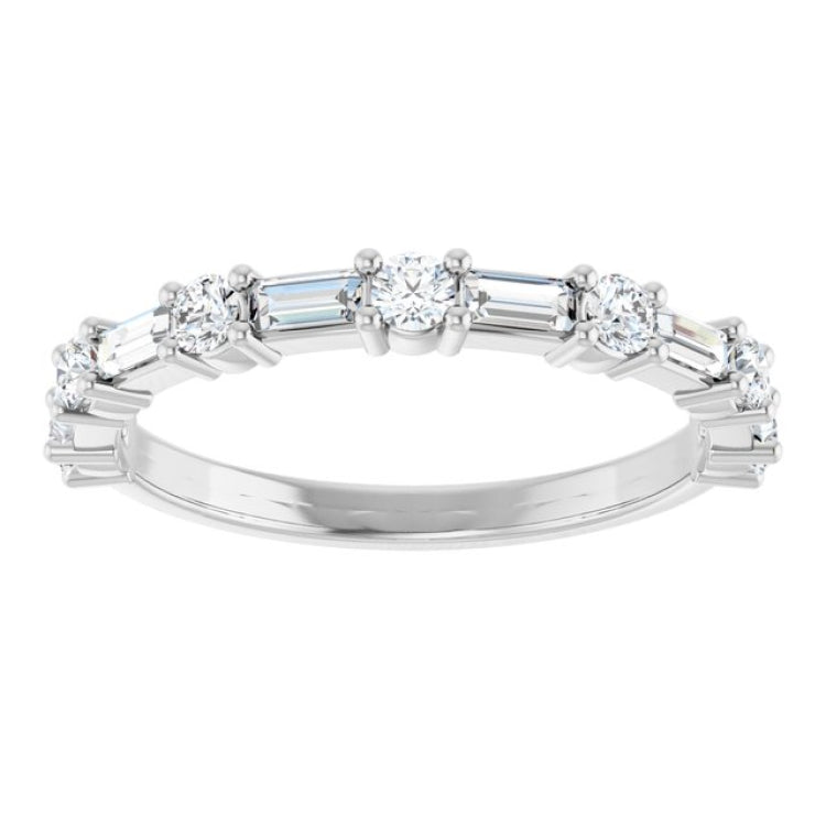 14K White 5/8 CTW Lab-Grown Diamond  Anniversary Band