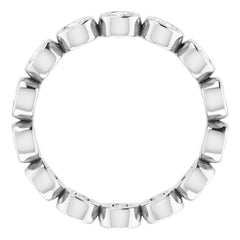 Platinum 9/10 CTW Lab-Grown Diamond  Eternity Band Size 6