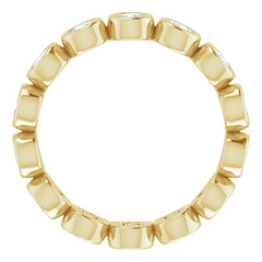 14K Yellow 9/10 CTW Lab-Grown Diamond  Eternity Band Size 5.5