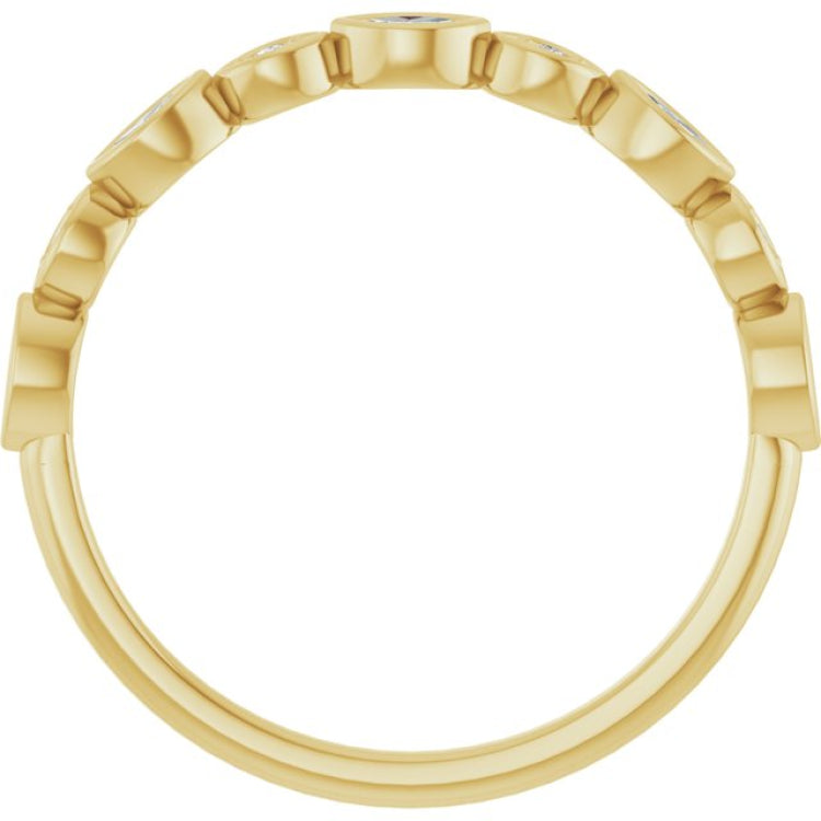 14K Yellow 1/6 CTW Lab-Grown Diamond  Anniversary Band