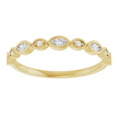 14K Yellow 1/6 CTW Lab-Grown Diamond  Anniversary Band