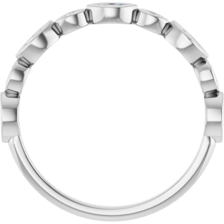 14K White 1/4 CTW Lab-Grown Diamond  Anniversary Band