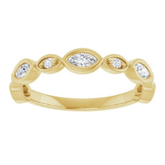 14K Yellow 3/8 CTW Lab-Grown Diamond  Anniversary Band