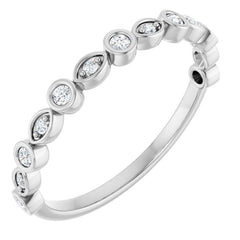 Platinum 1/6 CTW Lab-Grown Diamond  Anniversary Band