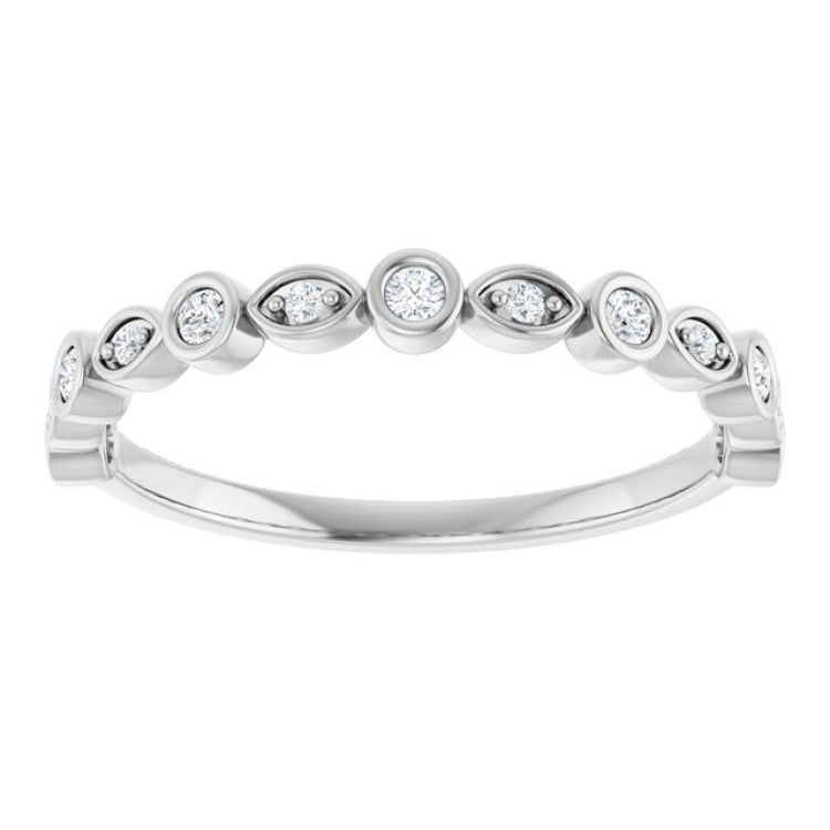 Platinum 1/6 CTW Lab-Grown Diamond  Anniversary Band