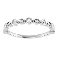 Platinum 1/6 CTW Lab-Grown Diamond  Anniversary Band