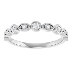 14K White 1/5 CTW Lab-Grown Diamond  Anniversary Band