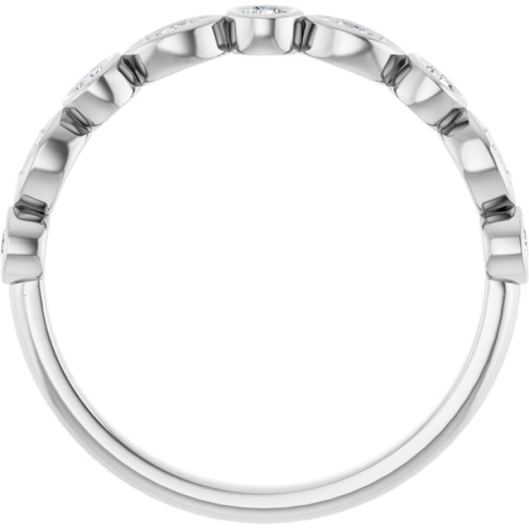 Platinum 1/5 CTW Lab-Grown Diamond  Anniversary Band