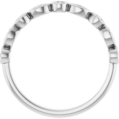 Platinum 1/5 CTW Lab-Grown Diamond  Anniversary Band