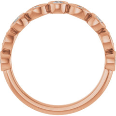 14K Rose 1/3 CTW Lab-Grown Diamond  Anniversary Band