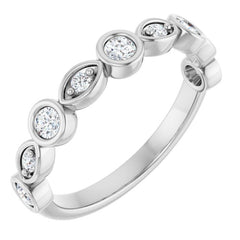 14K White 1/3 CTW Lab-Grown Diamond  Anniversary Band