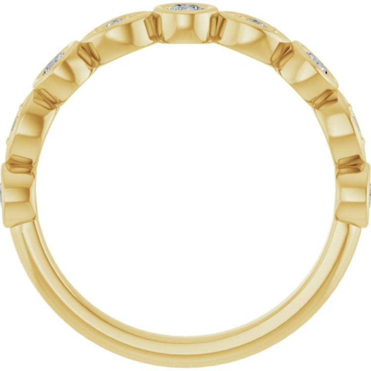 14K Yellow 1/3 CTW Lab-Grown Diamond  Anniversary Band
