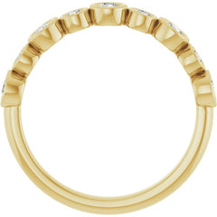 14K Yellow 3/8 CTW Lab-Grown Diamond  Anniversary Band