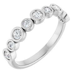 Platinum 3/8 CTW Lab-Grown Diamond  Anniversary Band
