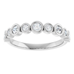 Platinum 3/8 CTW Lab-Grown Diamond  Anniversary Band