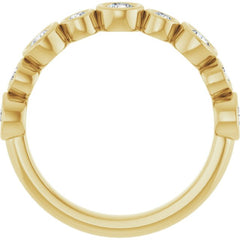 14K Yellow 5/8 CTW Lab-Grown Diamond  Anniversary Band