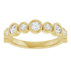 14K Yellow 5/8 CTW Lab-Grown Diamond  Anniversary Band