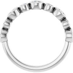 Platinum 5/8 CTW Lab-Grown Diamond  Anniversary Band