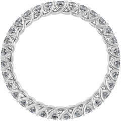 Platinum 9/10 CTW Lab-Grown Diamond  Eternity Band