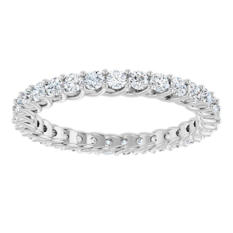 Platinum 9/10 CTW Lab-Grown Diamond  Eternity Band
