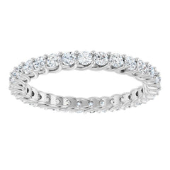 Platinum 9/10 CTW Lab-Grown Diamond  Eternity Band