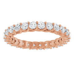 14K Rose 1 1/2 CTW Lab-Grown Diamond  Eternity Band
