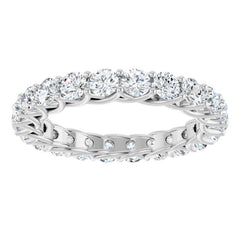Platinum 2 CTW Lab-Grown Diamond  Eternity Band