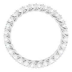 14K White 7/8 CTW Lab-Grown Diamond  Eternity Band