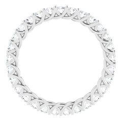 Platinum 7/8 CTW Lab-Grown Diamond  Eternity Band