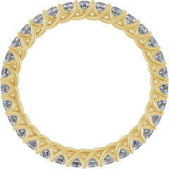 14K Yellow 9/10 CTW Lab-Grown Diamond  Eternity Band