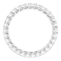 Platinum 9/10 CTW Lab-Grown Diamond  Eternity Band