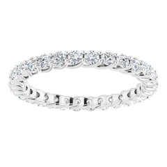 Platinum 9/10 CTW Lab-Grown Diamond  Eternity Band