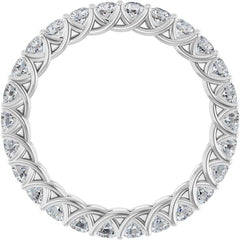 Platinum 1 3/8 CTW Lab-Grown Diamond  Eternity Band