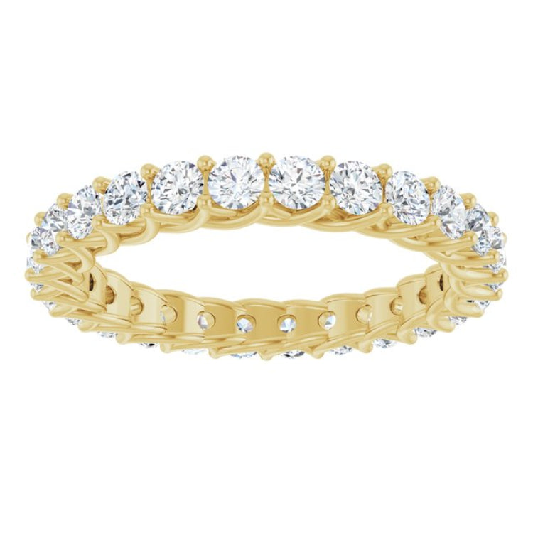 14K Yellow 1 3/8 CTW Lab-Grown Diamond  Eternity Band