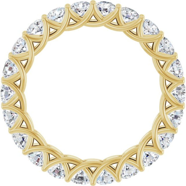 14K Yellow 1 7/8 CTW Lab-Grown Diamond  Eternity Band