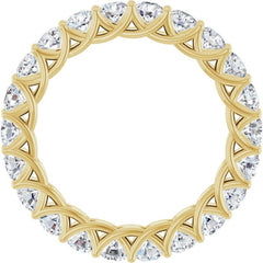14K Yellow 2 CTW Lab-Grown Diamond  Eternity Band