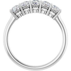 Platinum 1/2 CTW Lab-Grown Diamond  Anniversary Band