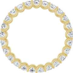 14K Yellow 1 3/8 CTW Natural Diamond Eternity Band Size 6