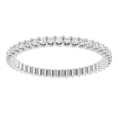 Platinum 1 7/8 CTW Natural Diamond Eternity Band Size 6.5
