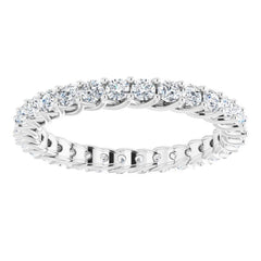 Platinum 3/4 CTW Natural Diamond Eternity Band
